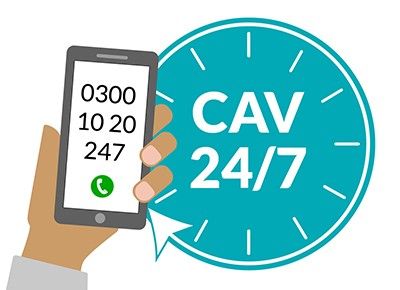 Call 0300 10 20 247 if you are feeling ill and are unsure what to do.